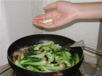 蚝油香菇油菜的做法步骤8