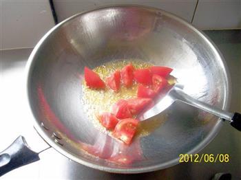番茄花菜炒肚裆的做法步骤2