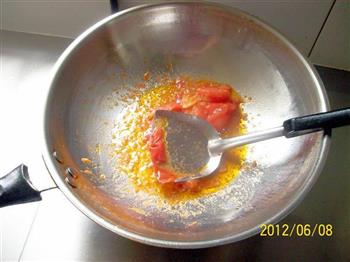 番茄花菜炒肚裆的做法步骤3