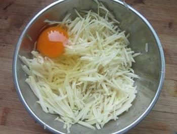 土豆鸡蛋饼的做法步骤3