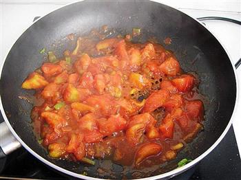 西红柿烧茄子的做法步骤6