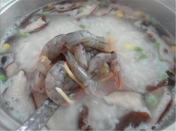 田园鲜虾粥的做法步骤5
