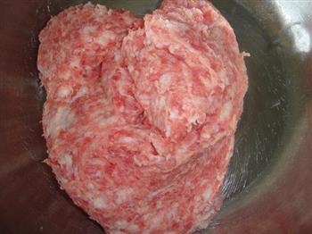 油菜平菇猪肉包的做法图解3
