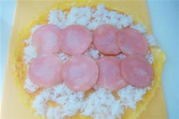 米饭鸡蛋卷的做法步骤7
