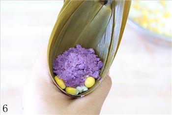 紫薯玉米香粽的做法步骤6