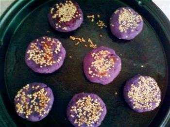 蜂蜜紫薯豆沙饼的做法步骤14