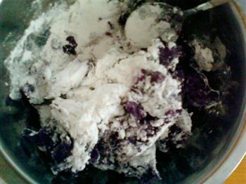 蜂蜜紫薯豆沙饼的做法图解5