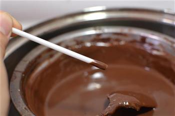 巧克力蛋糕棒棒糖的做法图解6