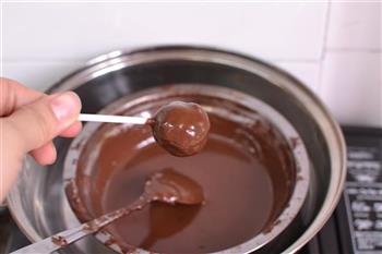 巧克力蛋糕棒棒糖的做法图解8