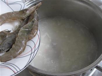 黄瓜大虾粥的做法步骤7