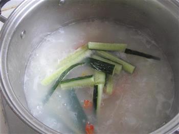黄瓜大虾粥的做法图解8