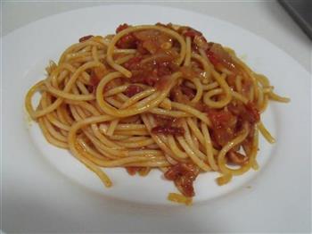 番茄培根意大利面的做法图解10