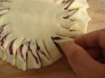 太阳花紫薯饼的做法步骤11