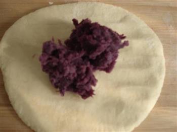 太阳花紫薯饼的做法图解8