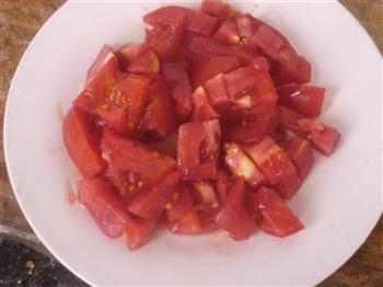 青菜鸡蛋西红柿面的做法步骤3