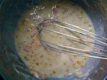 玉米火腿粒蛋饼的做法图解9