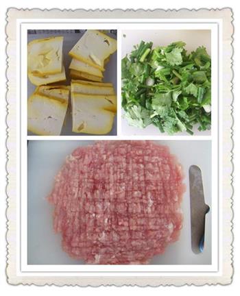 泰国豆腐爆炒碎肉的做法步骤2