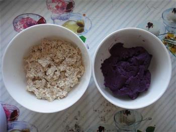 紫薯燕麦饼的做法图解2