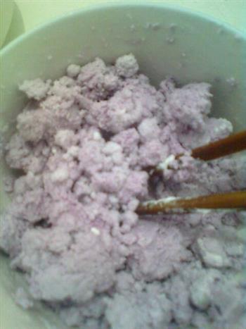 紫甘蓝梅花糕的做法步骤8