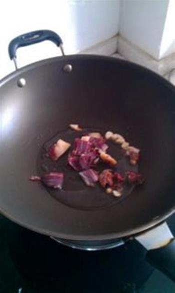 火腿肉炒豆角的做法步骤4