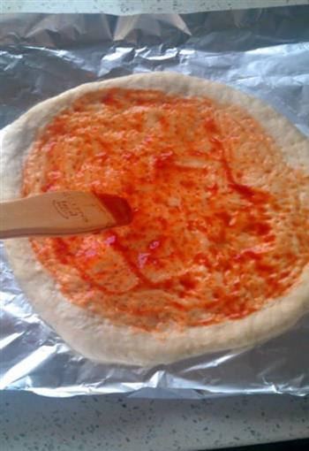 香肠香干披萨的做法步骤11