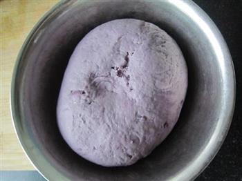 紫薯双色切馒头的做法步骤13