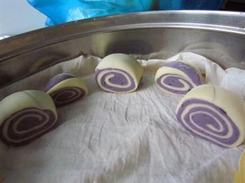 紫薯双色切馒头的做法图解19