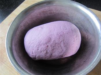 紫薯双色切馒头的做法步骤7