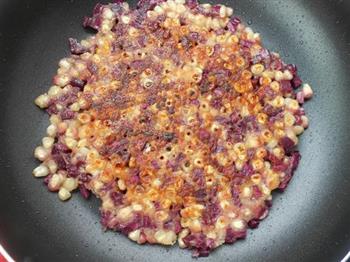 紫薯玉米烙的做法步骤10
