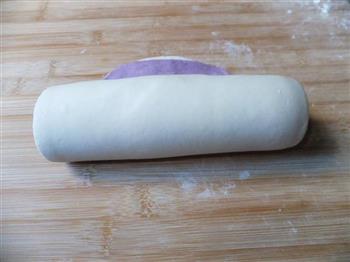 双色紫薯馒头卷的做法步骤6