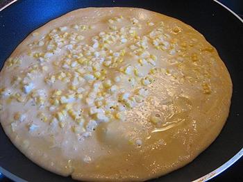 奶香鲜玉米煎饼的做法步骤8