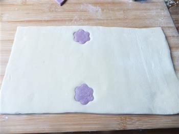 紫薯双色馒头卷的做法步骤7