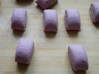紫薯绿茶双色馒头的做法步骤20