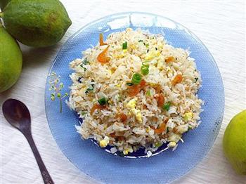 蟹子虾米蛋炒饭的做法步骤12