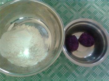 紫薯盘丝饼的做法图解1