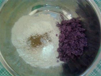 紫薯盘丝饼的做法图解2