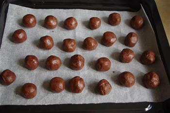 巧克力黑心球圆饼的做法步骤8
