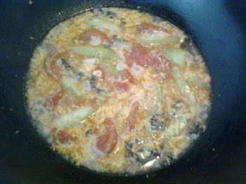 番茄丝瓜蛋汤的做法步骤9