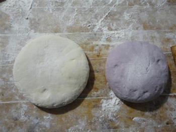 紫薯双色卷的做法图解3
