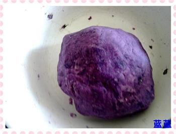 芝心紫薯球的做法步骤2