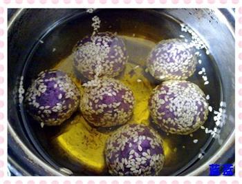 芝心紫薯球的做法步骤8