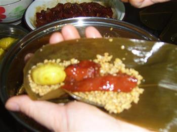 板栗纯精肉粽的做法步骤10