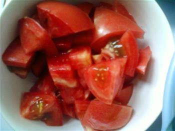 豆角番茄蒸面条的做法图解3