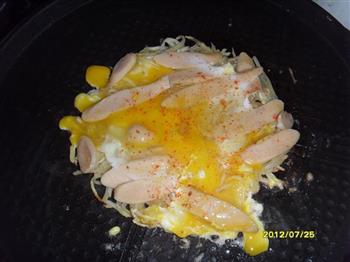 土豆丝煎鸡蛋的做法步骤8