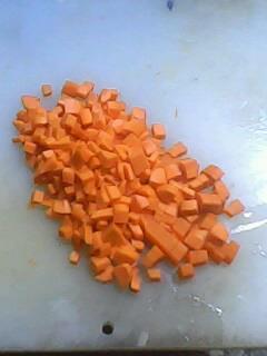 萝卜青菜蛋炒饭的做法步骤1