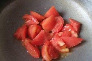 西红柿炒花菜的做法图解5