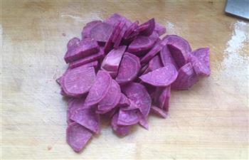 紫薯奶酪葫芦的做法图解1