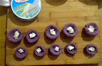 紫薯奶酪葫芦的做法图解6