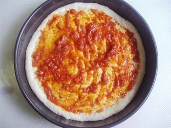 培根虾仁披萨的做法图解9