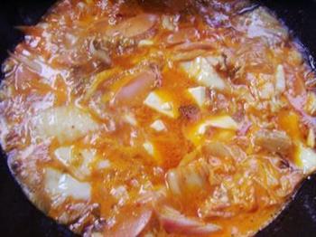 韩国泡菜豆腐汤的做法步骤6